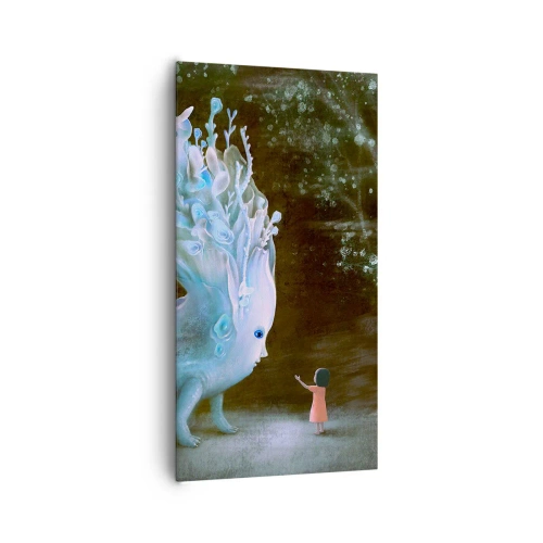 Quadro em tela - Encontro fantástico - 65x120 cm