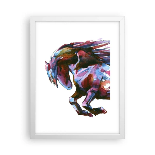 Pôster em moldura branca - Em êxtase - 30x40 cm
