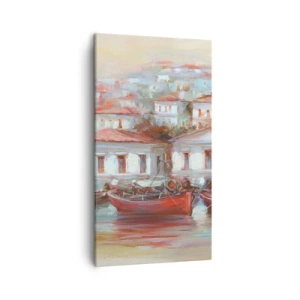 Quadro em tela - Cidade feliz - 45x80 cm