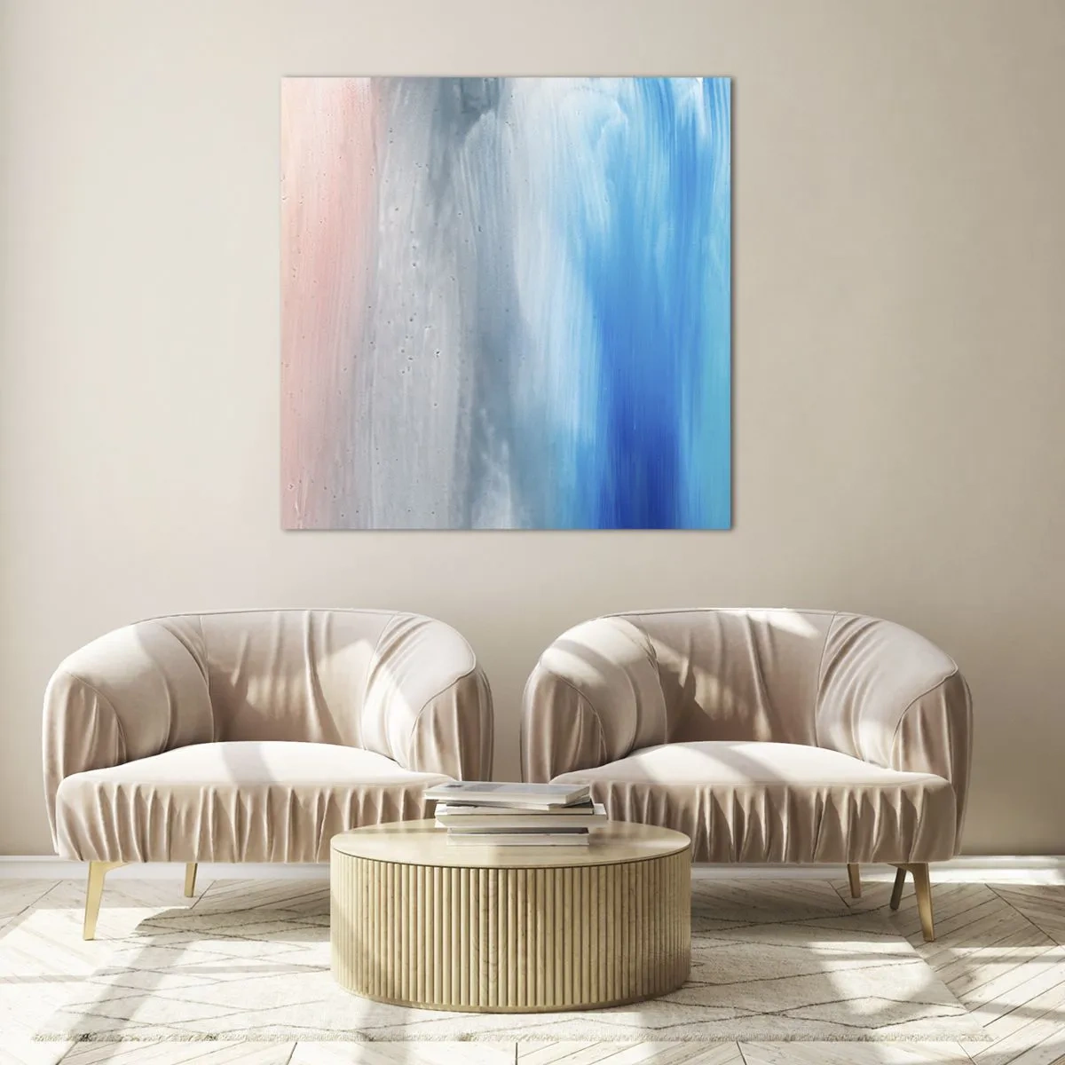 Quadro em vidro - Elementos: ar - 30x30 cm