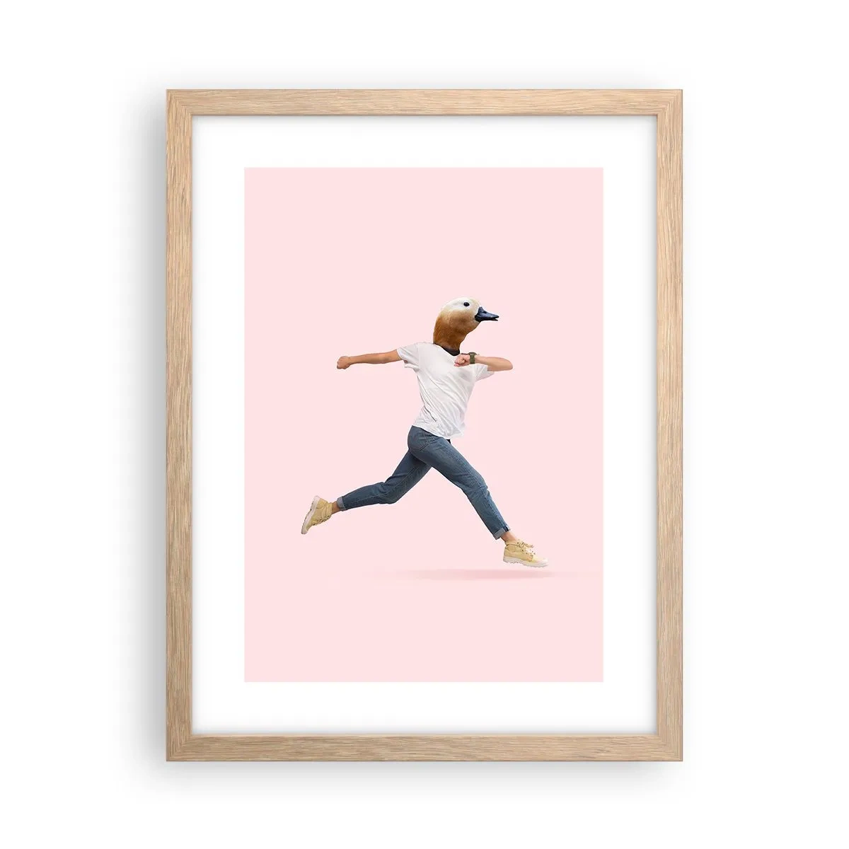 Pôster com moldura de carvalho claro - Uma pitada de absurdo - 30x40 cm