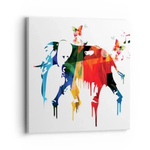 Quadro em tela - Todos podem dançar - 30x30 cm