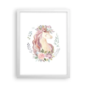 Pôster em moldura branca - Um convite ao mundo dos contos de fadas - 30x40 cm