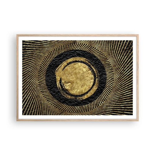 Pôster com moldura de carvalho claro - Composição glamourosa - 100x70 cm