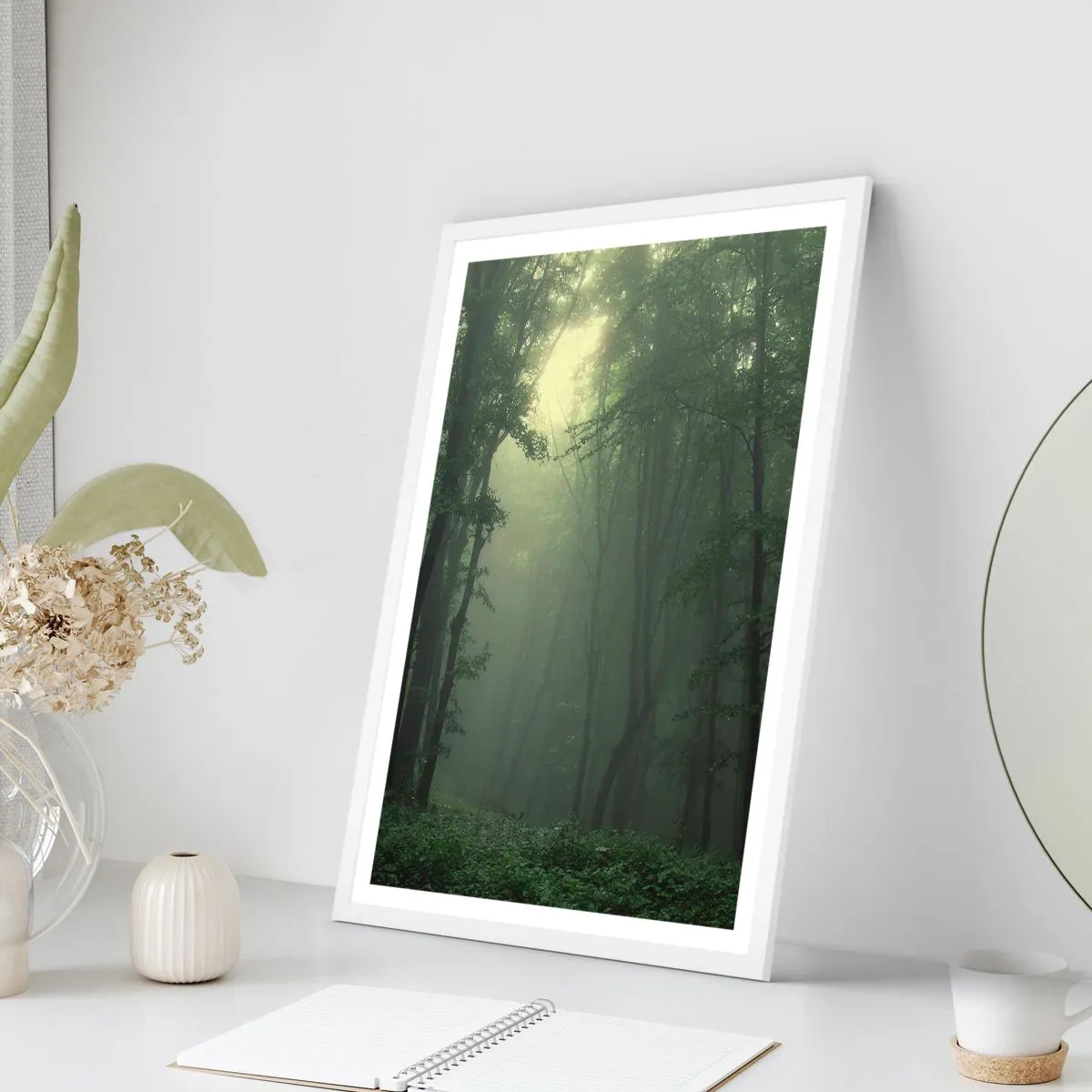 Pôster em moldura branca - Antes de acordar - 61x91 cm