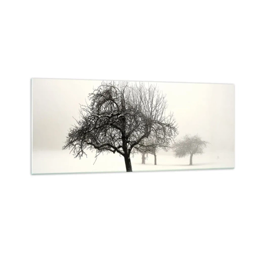Quadro em vidro - Sono de inverno - 100x40 cm