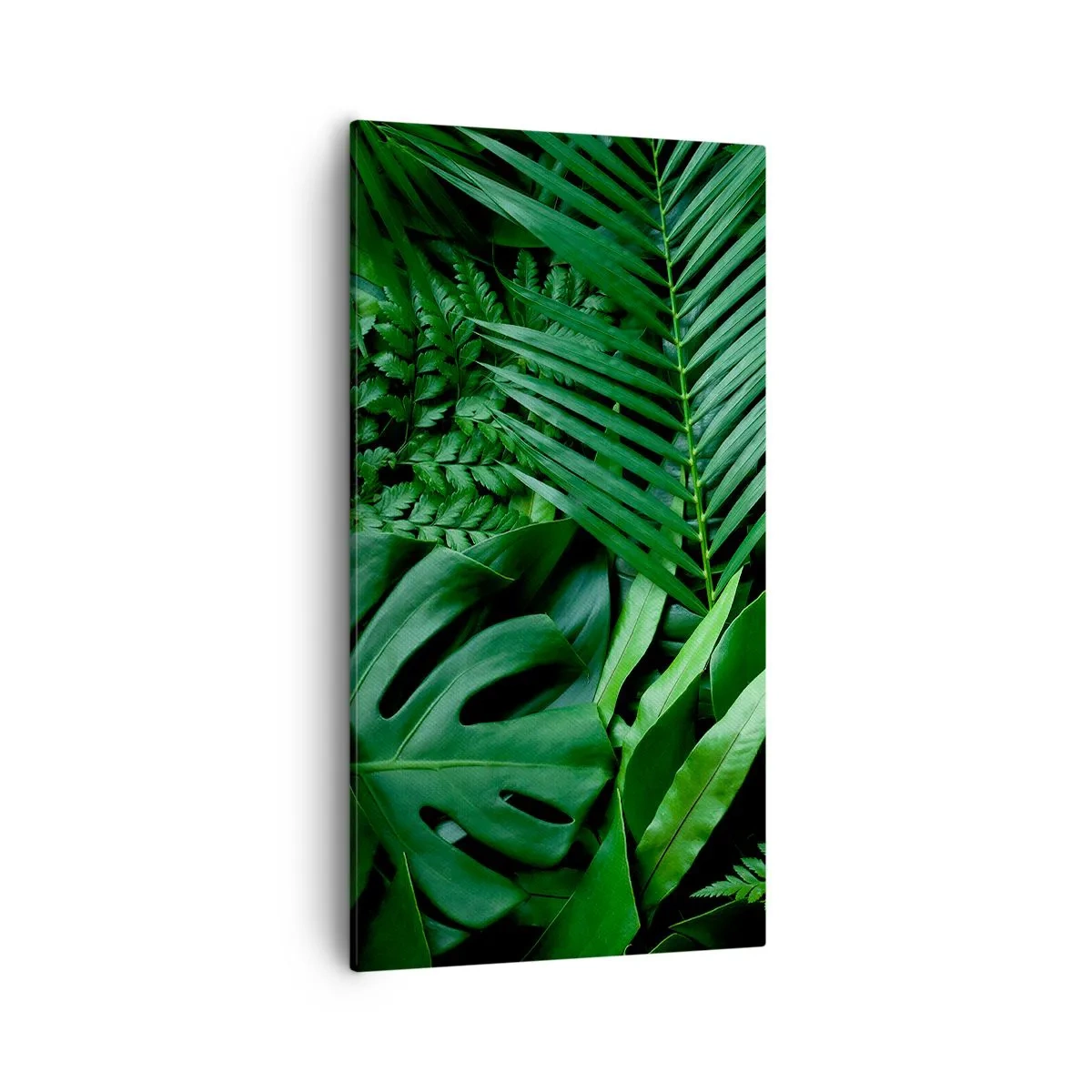 Quadro em tela - Envolto em verde - 55x100 cm