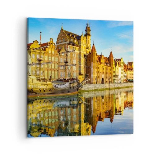 Quadro em tela - Imagem espelhada do passado - 50x50 cm