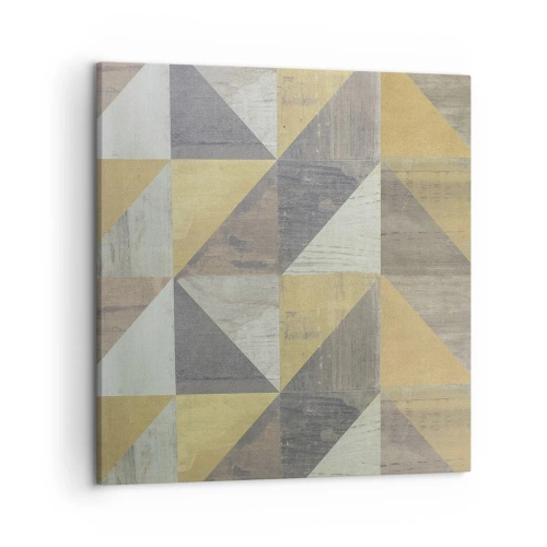 Quadro em tela - Em ângulo com um triângulo - 50x50 cm