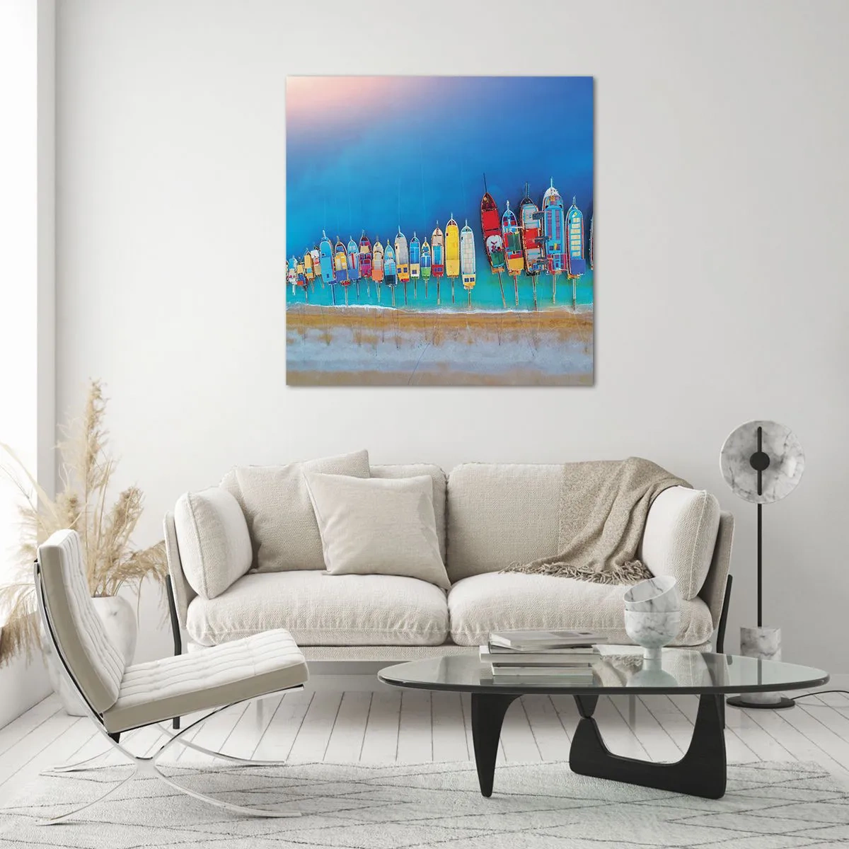 Quadro em vidro - Vista panorâmica - 70x70 cm