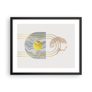 Pôster com moldura preta - Brilho e claridade - 50x40 cm