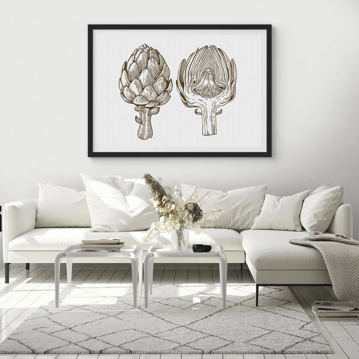 Pôster com moldura preta - Aula de anatomia - 50x40 cm