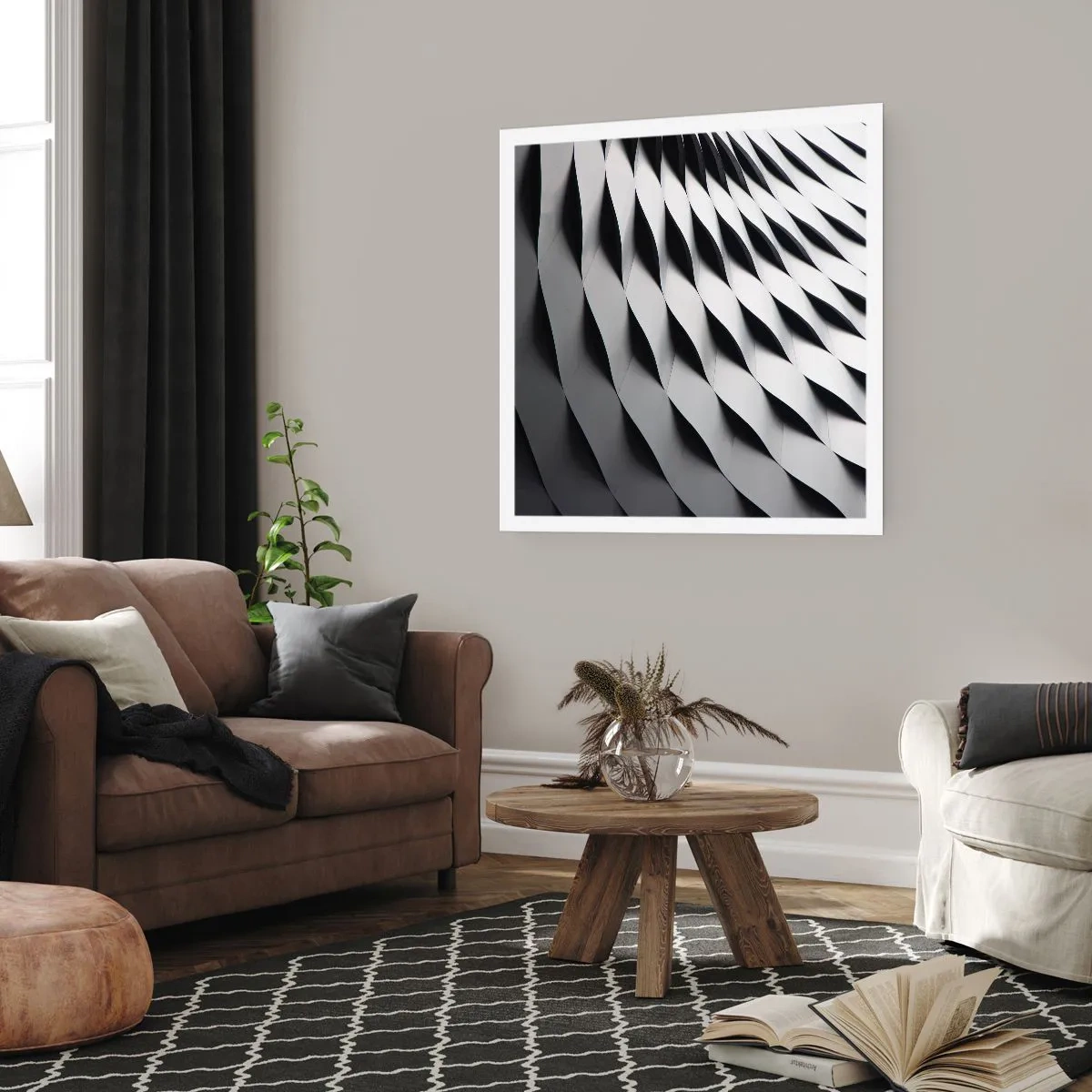 Pôster - Na superfície das ondas - 50x50 cm