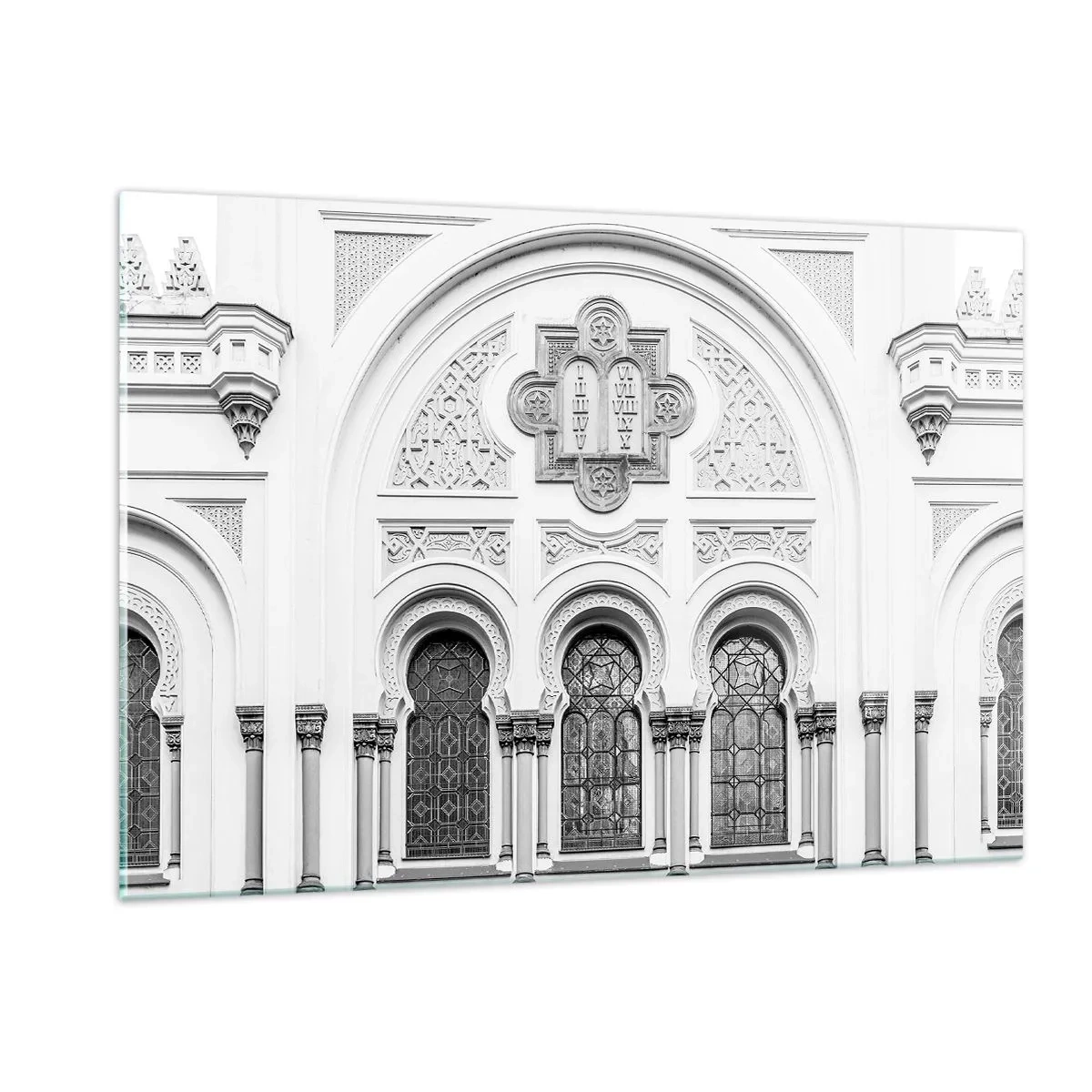 Quadro em vidro - Na fronteira das culturas - 120x80 cm