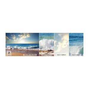 Amostra de Papel de Parede Standard Eco - Movimento e quietude ao mesmo tempo - Paisagem, Mar, Praia - 100x30 cm