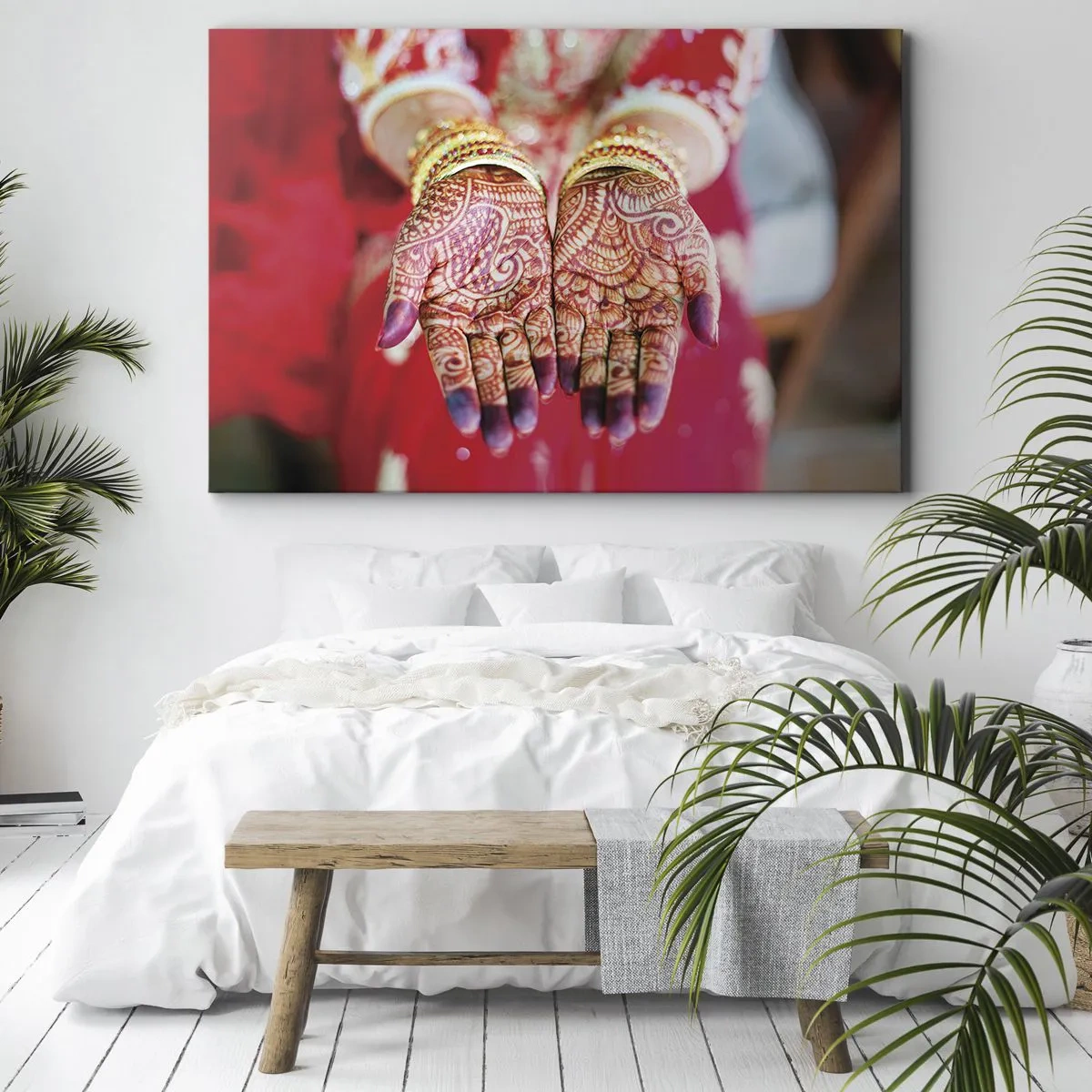Quadro em tela - Pronto para alcançar a felicidade - 120x80 cm