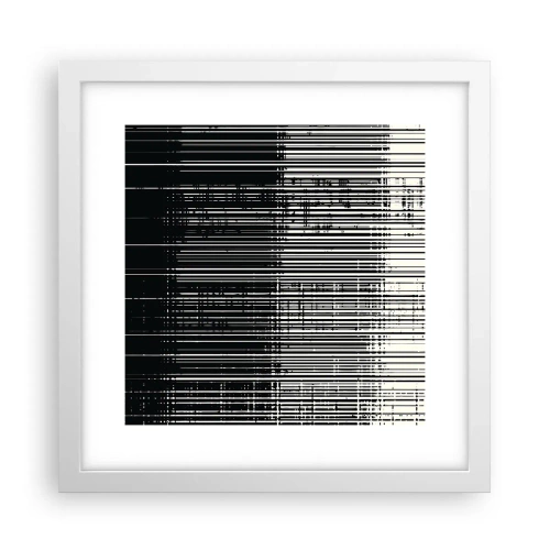 Pôster em moldura branca - Ondas e vibrações - 30x30 cm