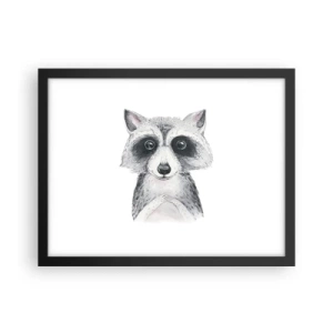 Pôster com moldura preta - Um momento de emoção - 40x30 cm