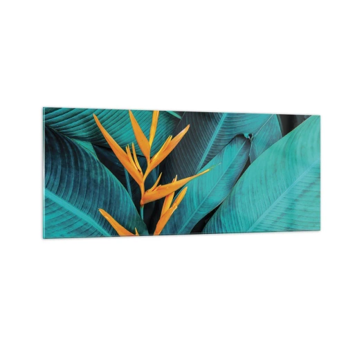 Quadro em vidro - Flor do Éden - 100x40 cm