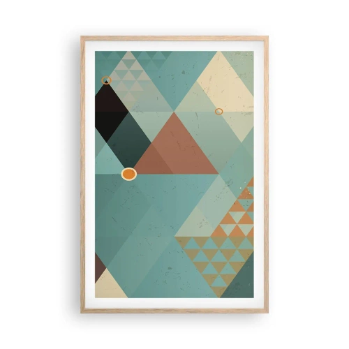 Pôster com moldura de carvalho claro - A unidade de muitos, os muitos da unidade - 61x91 cm