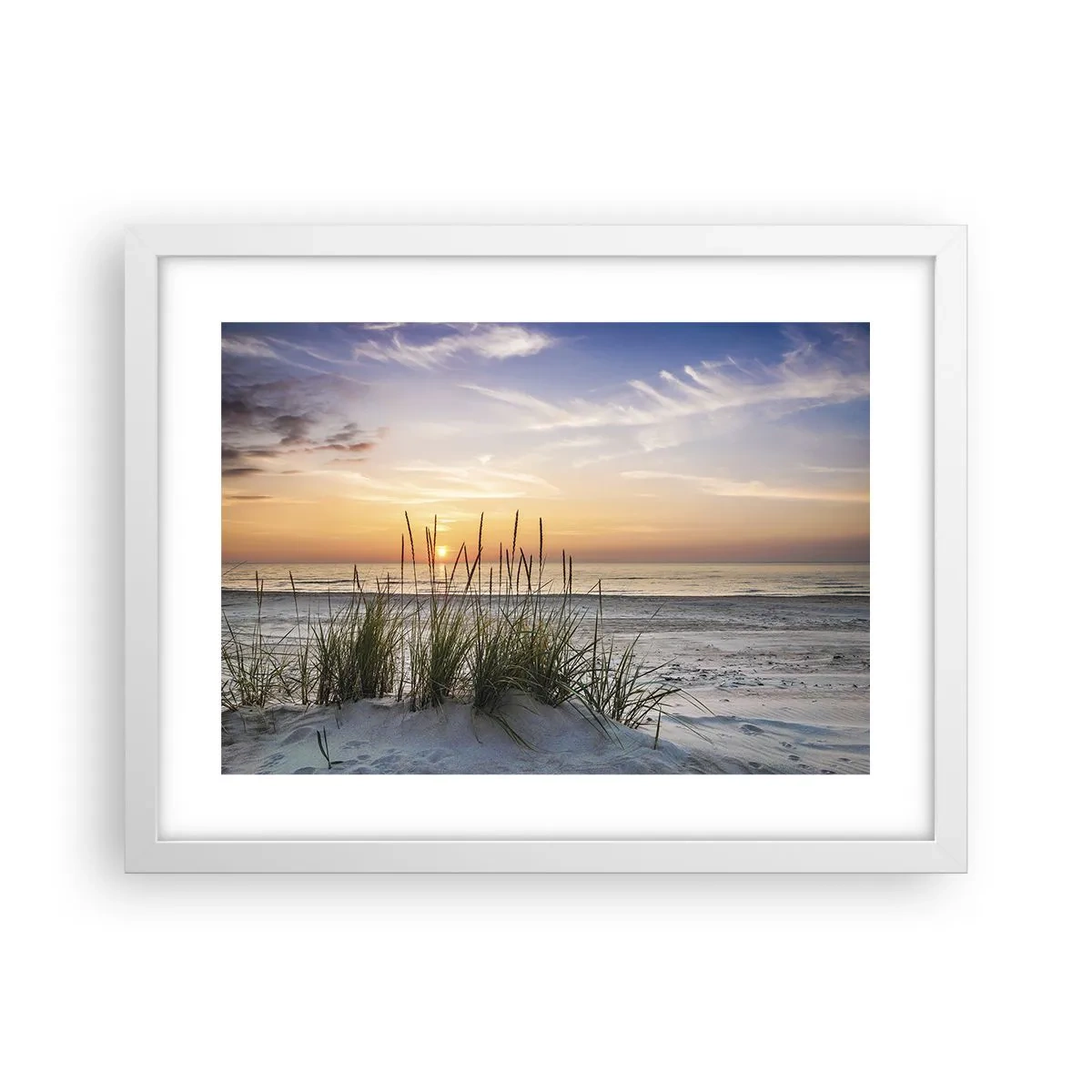 Pôster em moldura branca - Olhe, pense, sinta - 40x30 cm