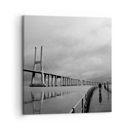 Quadro em tela - Cada um com o que merece - 70x70 cm