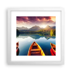 Pôster em moldura branca - Nada contra a natureza - 30x30 cm