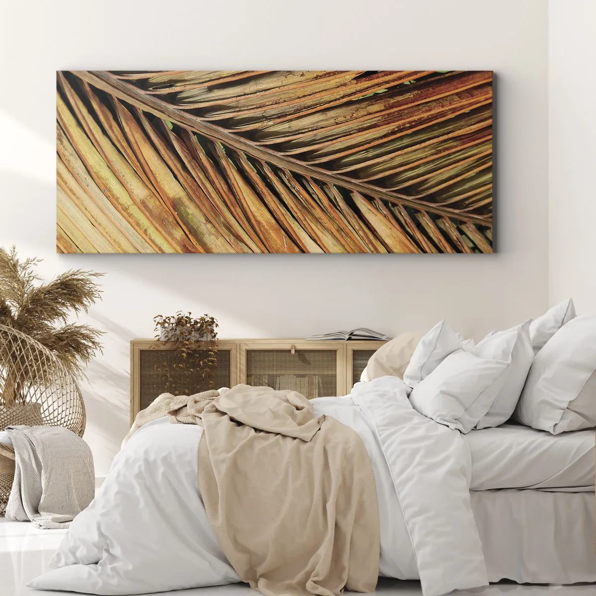 Quadro em tela - Ouro de coco - 140x50 cm
