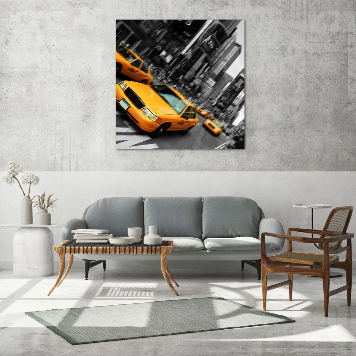 Quadro em vidro - Gotas de sol em Nova Iorque - 30x30 cm