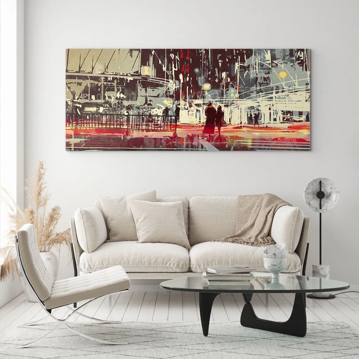 Quadro em vidro - Travessia metropolitana - 140x50 cm