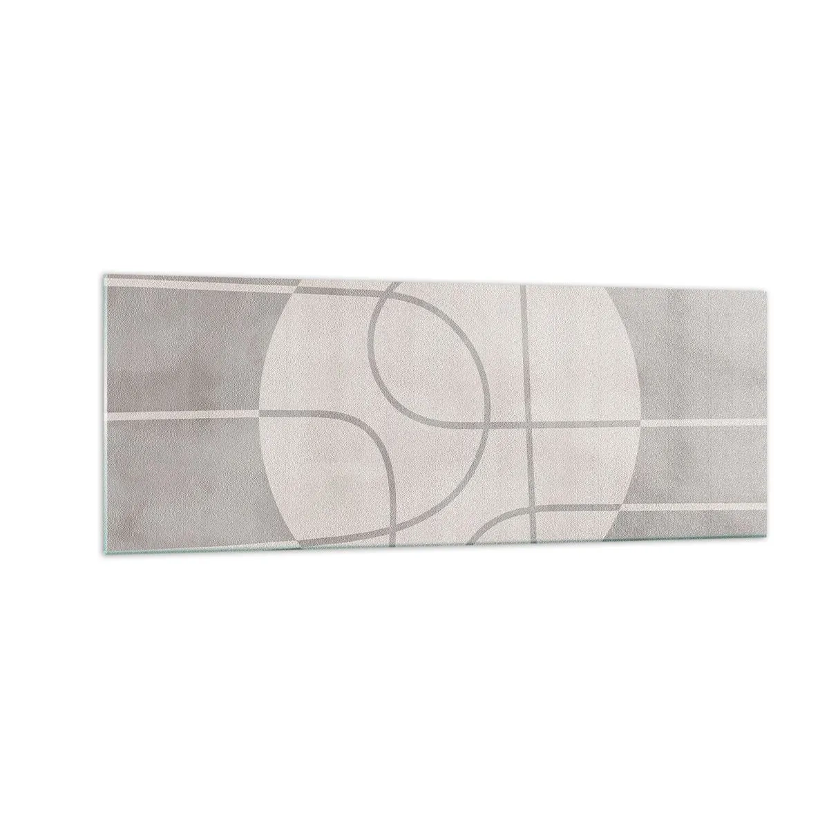 Quadro em vidro - Circular e direto - 140x50 cm