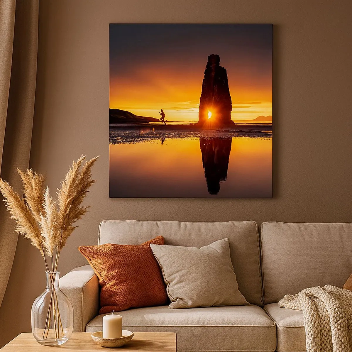 Quadro em tela - Só você e a natureza - 30x30 cm