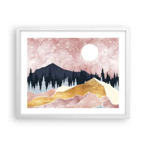 Pôster em moldura branca - Ronda Noturna - 50x40 cm