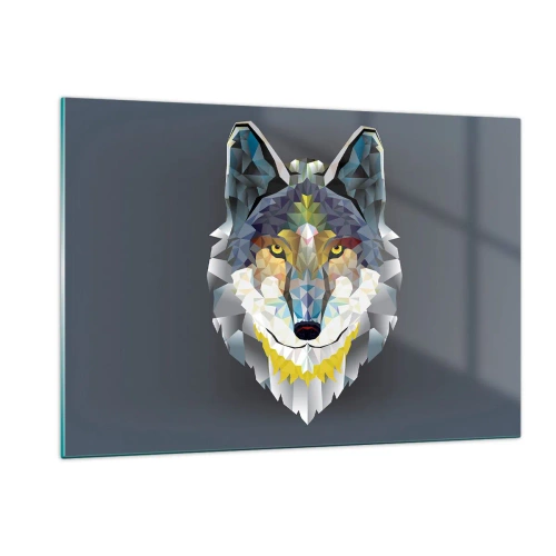 Quadro em vidro - Quem não quer ser lobo, não lhe veste a pele - 120x80 cm