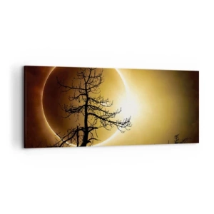 Quadro em tela - Eclipse total - 120x50 cm