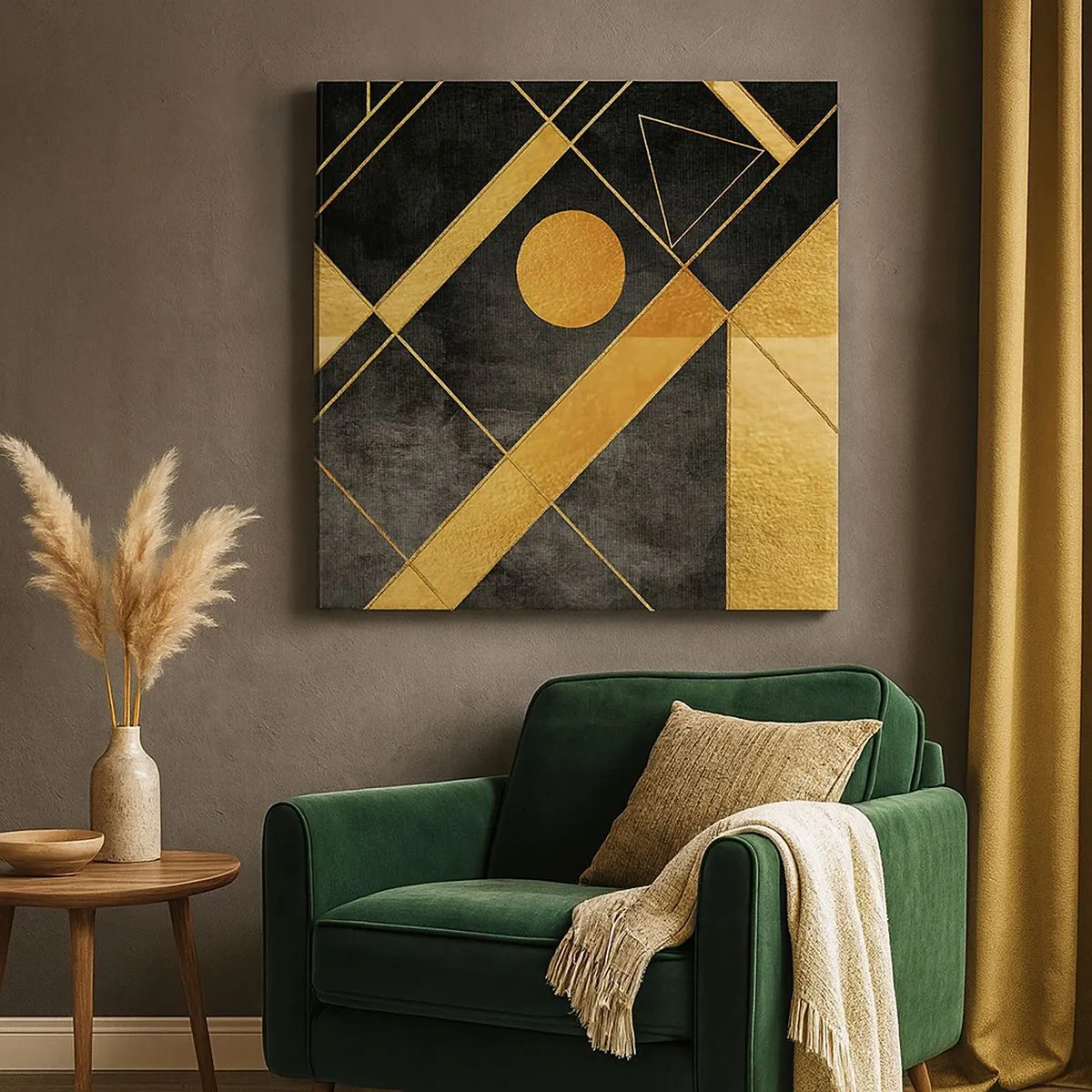 Quadro em tela - Sol do Deserto - 30x30 cm