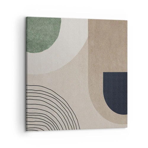 Quadro em tela - A gentileza do oval - 50x50 cm