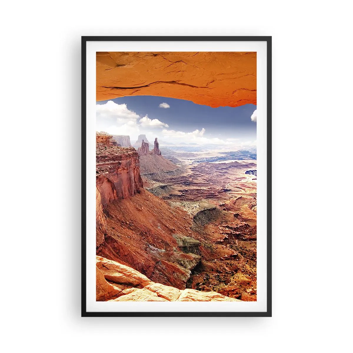 Pôster com moldura preta - Esculpido pela própria natureza - 61x91 cm