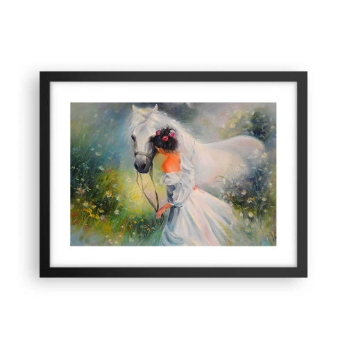 Pôster com moldura preta - Como um belo sonho - 40x30 cm