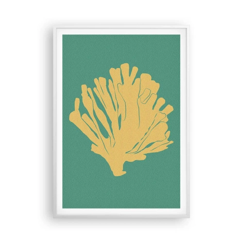Pôster em moldura branca - Arbusto florestal subaquático - 70x100 cm