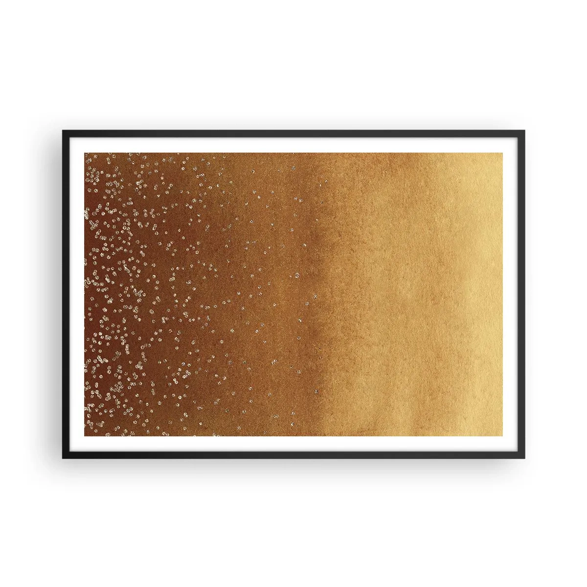 Pôster com moldura preta - O nascimento da luz - 100x70 cm