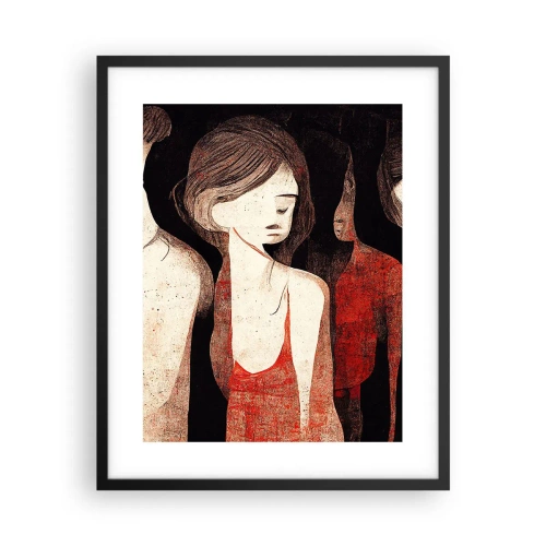 Pôster com moldura preta - Madonas das trevas - 40x50 cm