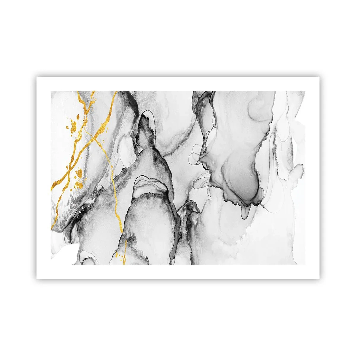 Pôster - Composição dourada - 70x50 cm