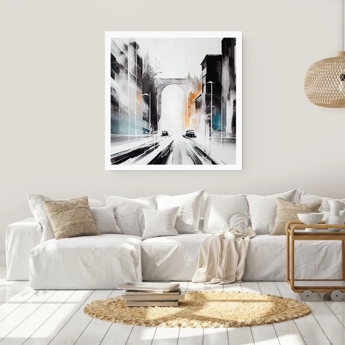 Pôster - Estudo da cidade: arquitetura e movimento - 50x50 cm