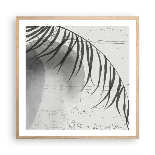 Pôster com moldura de carvalho claro - O sutil exotismo da natureza - 60x60 cm
