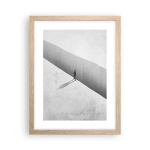 Pôster com moldura de carvalho claro - Um objetivo claro - 30x40 cm