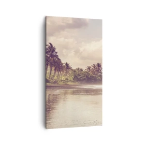 Quadro em tela - Carícia das ondas - 45x80 cm