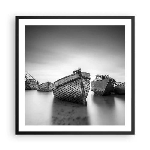 Pôster com moldura preta - Apenas lembranças... - 60x60 cm