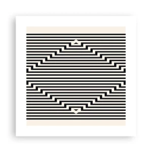 Pôster - Ilusão geométrica - 40x40 cm
