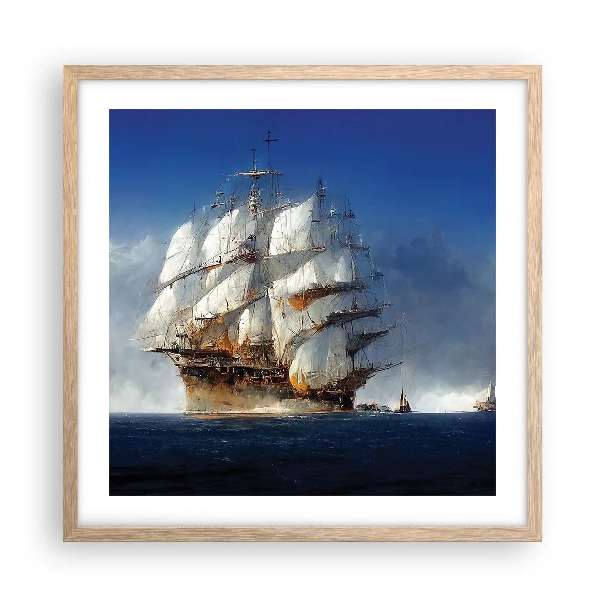 Pôster com moldura de carvalho claro - A grande glória! - 50x50 cm